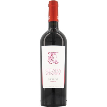 Vin Rosu Gitana Reserva Merlot, Sec, 0.75l Vin Rosu Gitana Reserva Merlot, Sec, 0.75l