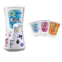 dispenser automat cu senzor dettol kids no touch  3 rezerve sapun lichid cu parfum de aloe vera grapefruit si musetel 250 ml imagen 48_0_
0