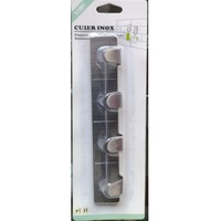 cuier inox  cu 4 agatatori de prins pe perete sau geam imagen 56_0_
0