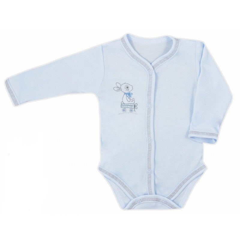 Body cu maneca lunga pentru baieti Koala Misio Bambus 05-945A, Albastru