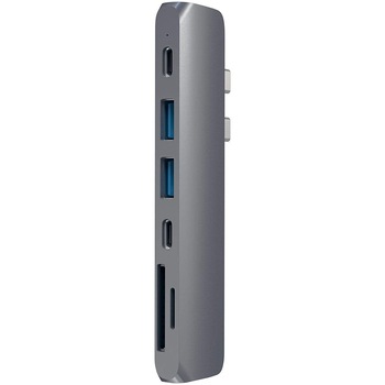 Docking station Satechi Aluminium TYPE-C PRO Hub, ThunderBolt 3, Space Grey Docking station Satechi Aluminium TYPE-C PRO Hub, ThunderBolt 3, Space Grey