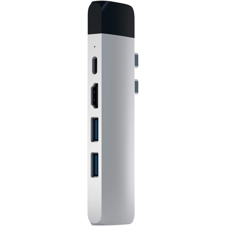 Докинг станция Satechi PRO Hub HDMI 4K, PassThroughCharging, 1x USB3.0, 1xSD, Ethernet, Silver