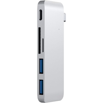 Docking station Satechi Aluminum TYPE-C Passthrough, Silver Docking station Satechi Aluminum TYPE-C Passthrough, Silver