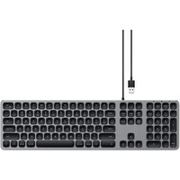 Tastatura cu fir Satechi pentru Mac, Aluminiu, US, Gri spatial