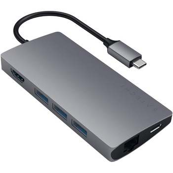 Docking station Satechi Aluminum TYPE-C Multi-Port, Space Grey Docking station Satechi Aluminum TYPE-C Multi-Port, Space Grey