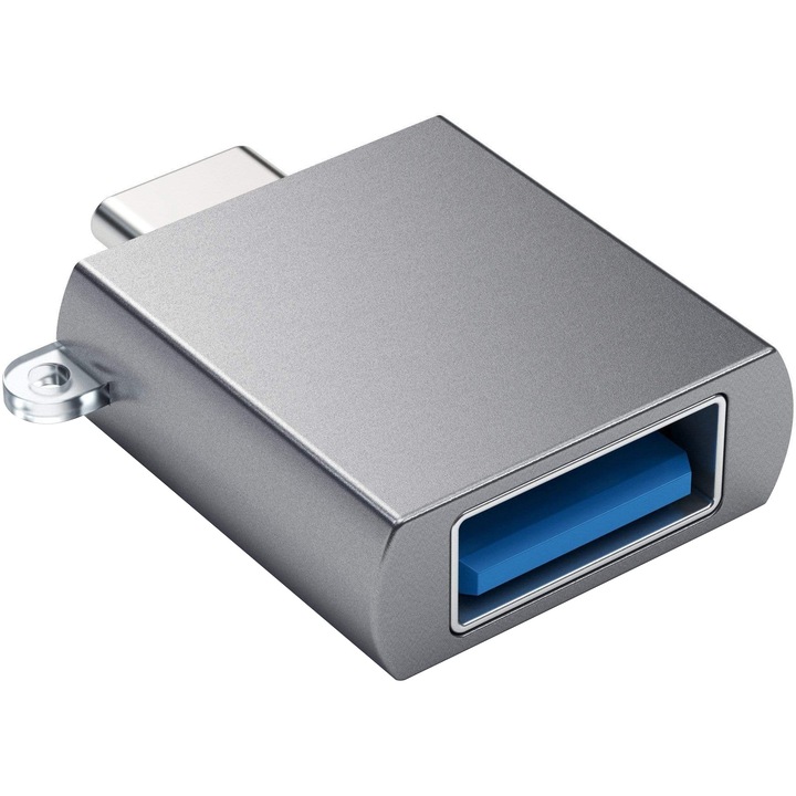 Adaptor Satechi USB-C la USB-A 3.0, Gri spatial