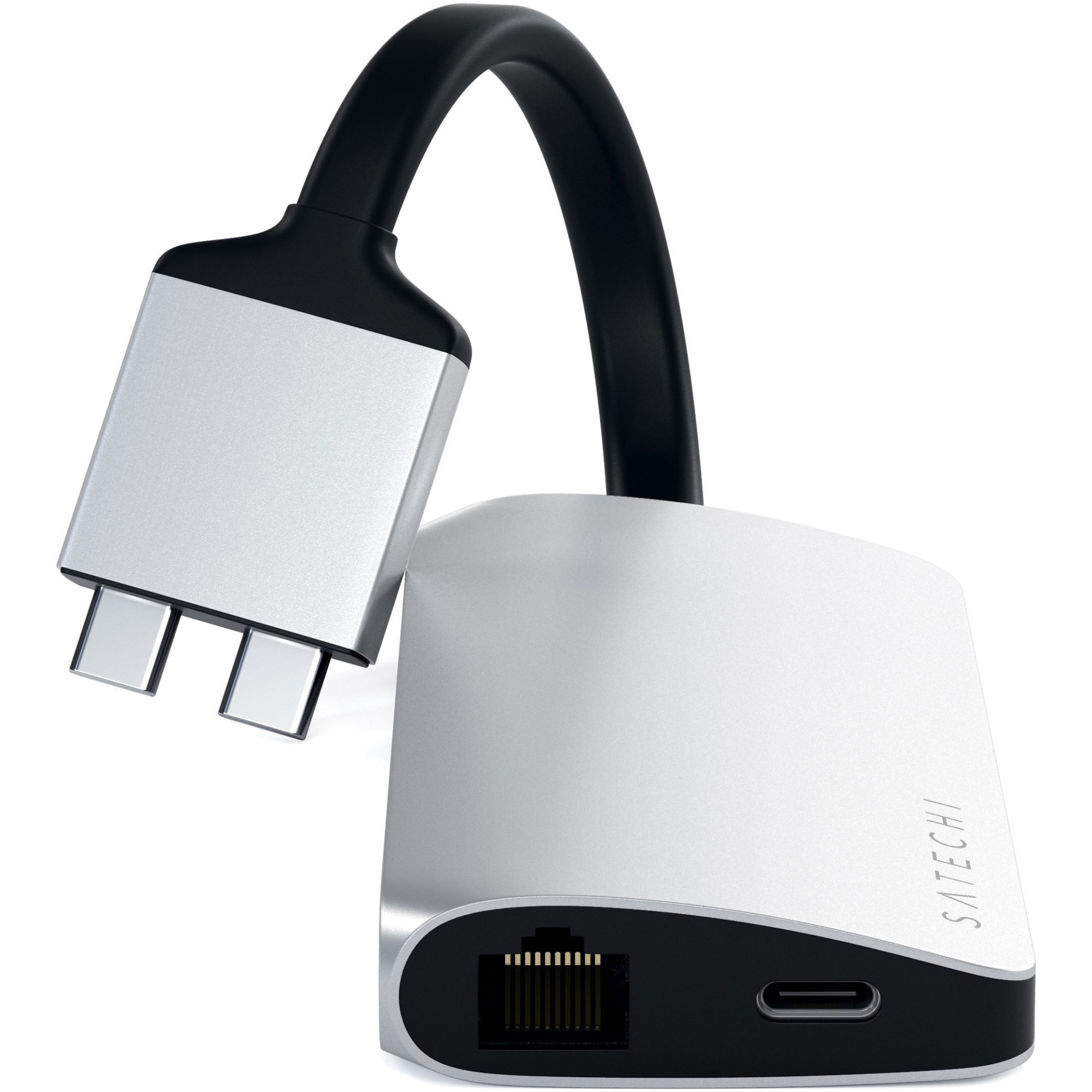  USB-C Satechi Dual Multimedia, Silver - eMAG.bg