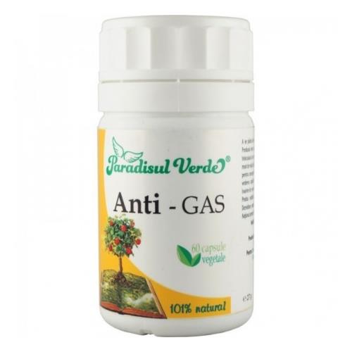 Capsule Vegetale Anti-Gas 60cps Paradisul Verde