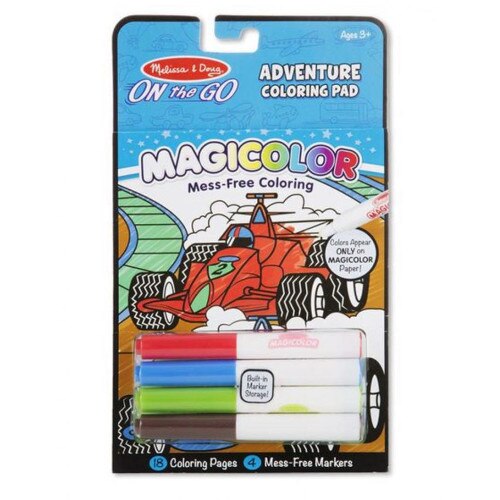 Carnet Melissa & Doug de Colorat Magicolor Jocuri si Aventuri
