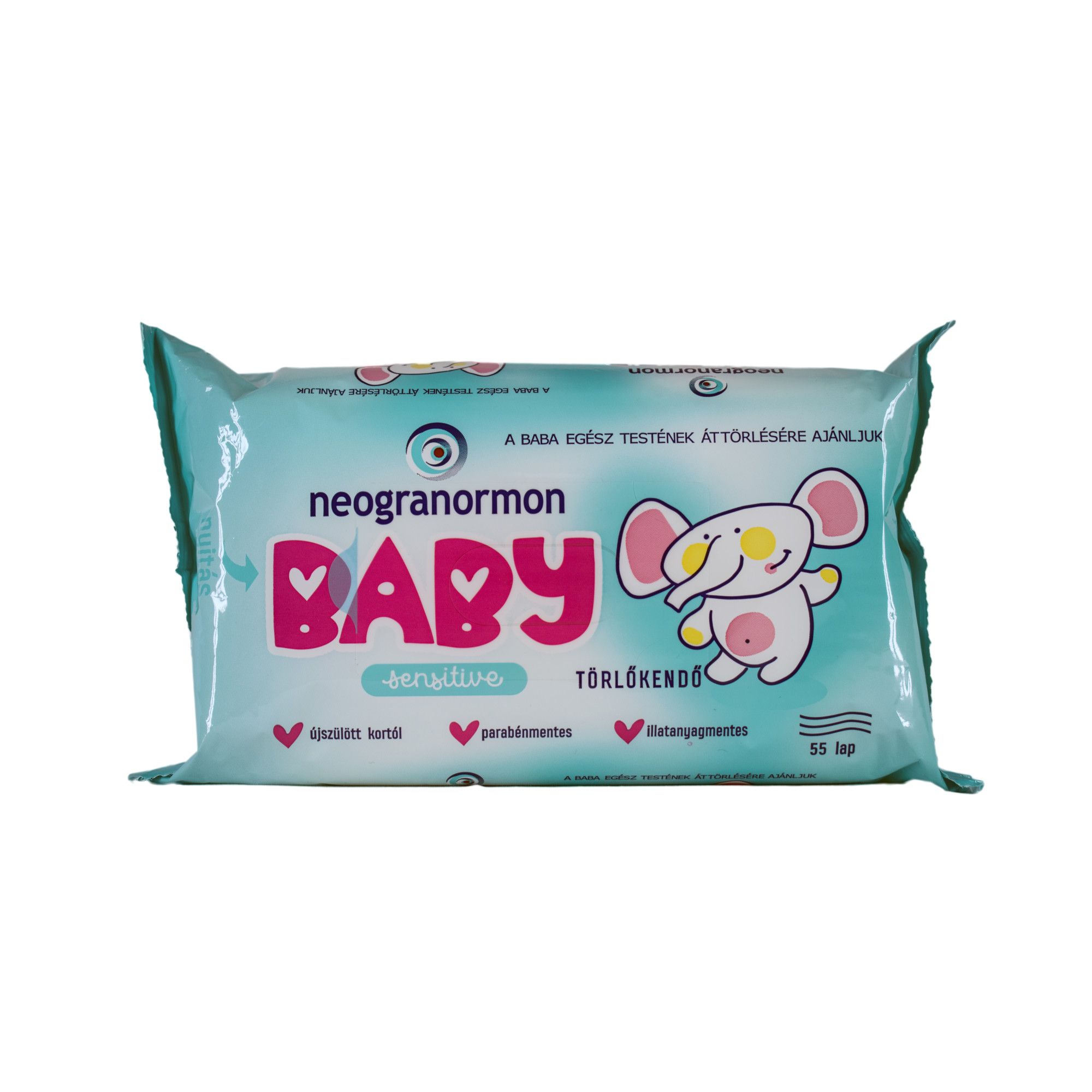 Servetele umede copii NEOGRANORMON Sensitive 55 buc