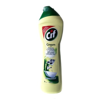 Solutie curatare Cif crema, lemon 500 ml Solutie curatare Cif crema, lemon 500 ml