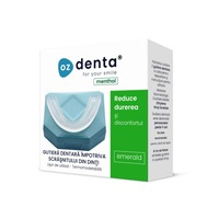 Set 2 gutiere Bruxism Oz Denta Emerald aroma Menta impotriva scrasnitului din dinti + cutie protectie