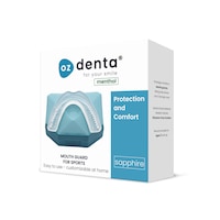 Set 2 gutiere Bruxism Oz Denta Sapphire aroma Menta impotriva scrasnitului din dinti + cutie protectie
