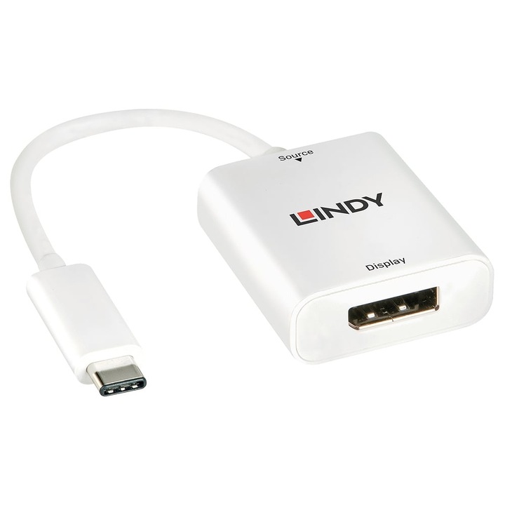 Конвертор LINDY 43245, от USB 3.1 Type-C към DisplayPort 1.2