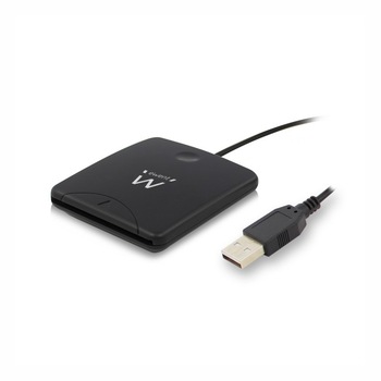 Cititor de carduri ID smart Ewent EW1052, USB 2.0 Cititor de carduri ID smart Ewent EW1052, USB 2.0