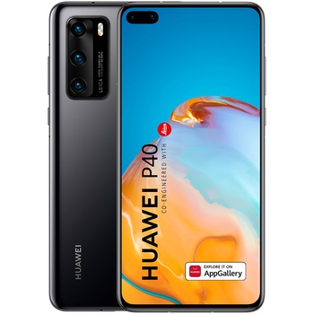 Telefon mobil Huawei P40, Dual SIM, 128GB, 8GB RAM, 5G, Black Telefon mobil Huawei P40, Dual SIM, 128GB, 8GB RAM, 5G, Black