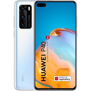 Telefon mobil Huawei P40, Dual SIM, 128GB, 8GB RAM, 5G, Ice White Telefon mobil Huawei P40, Dual SIM, 128GB, 8GB RAM, 5G, Ice White
