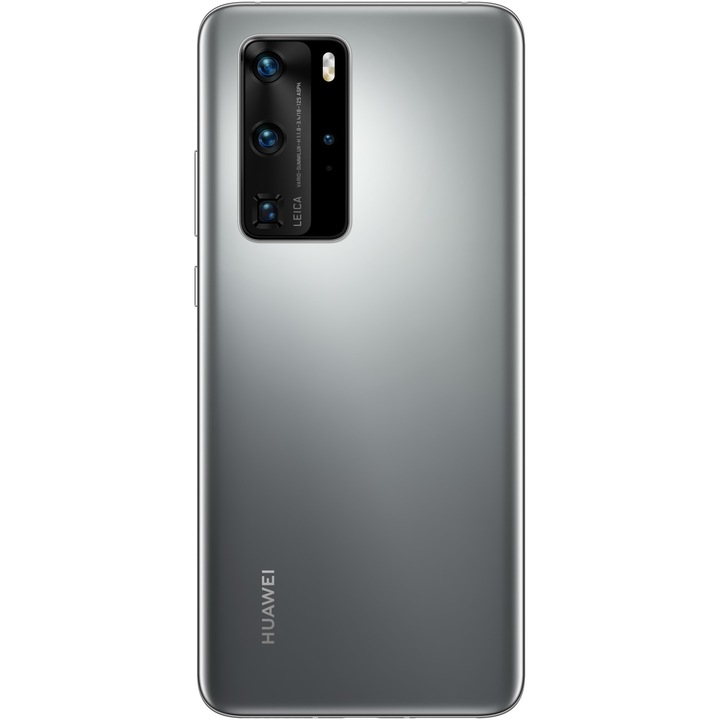 Huawei P40 PRO Mobiltelefon, Kártyafüggetlen, Dual SIM, 256GB, 5G, Ezüst