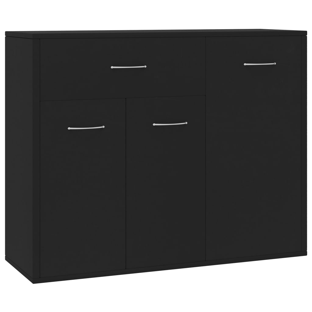 Servanta, negru, 88 x 30 x 70 cm, PAL 800676