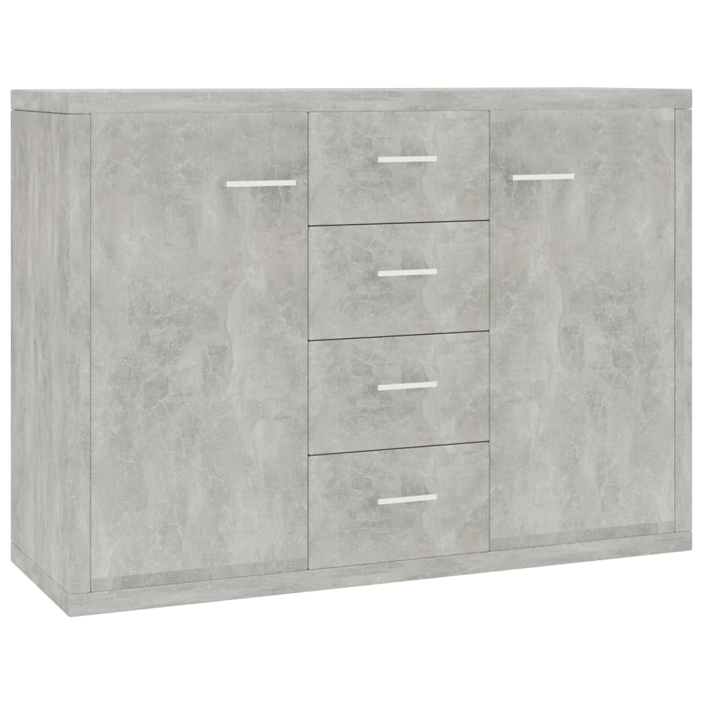 Comoda, vidaXL, PAL, 88 x 30 x 75 cm, Gri ciment