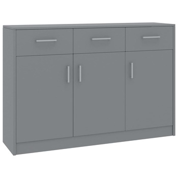 Comoda, vidaXL, PAL, 110 x 34 x 75 cm, Gri Comoda, vidaXL, PAL, 110 x 34 x 75 cm, Gri