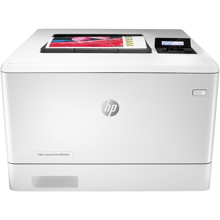 Цветен лазерен принтер HP LaserJet Pro M454dn, Мрежа, Duplex, A4