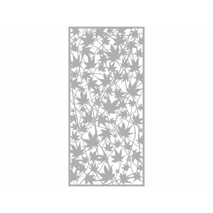 Folie geam autoadeziva Ombria, Folina, model frunze, rola de 100x210 cm