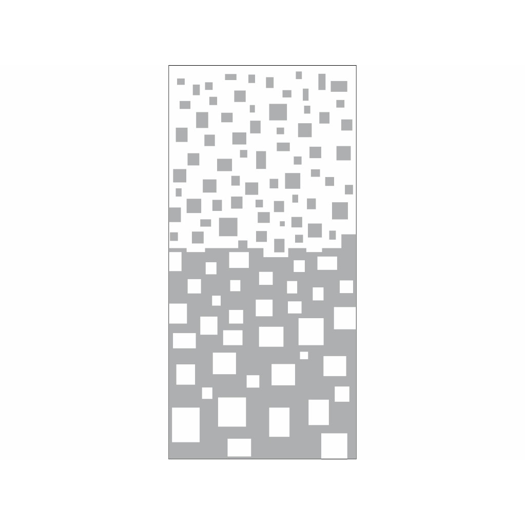 Folie geam autoadeziva Kubus, Folina, model patrate - 100x210 cm