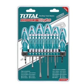 Set 18 surubelnite Cr-V (INDUSTRIAL) Total THT250618 Set 18 surubelnite Cr-V (INDUSTRIAL) Total THT250618