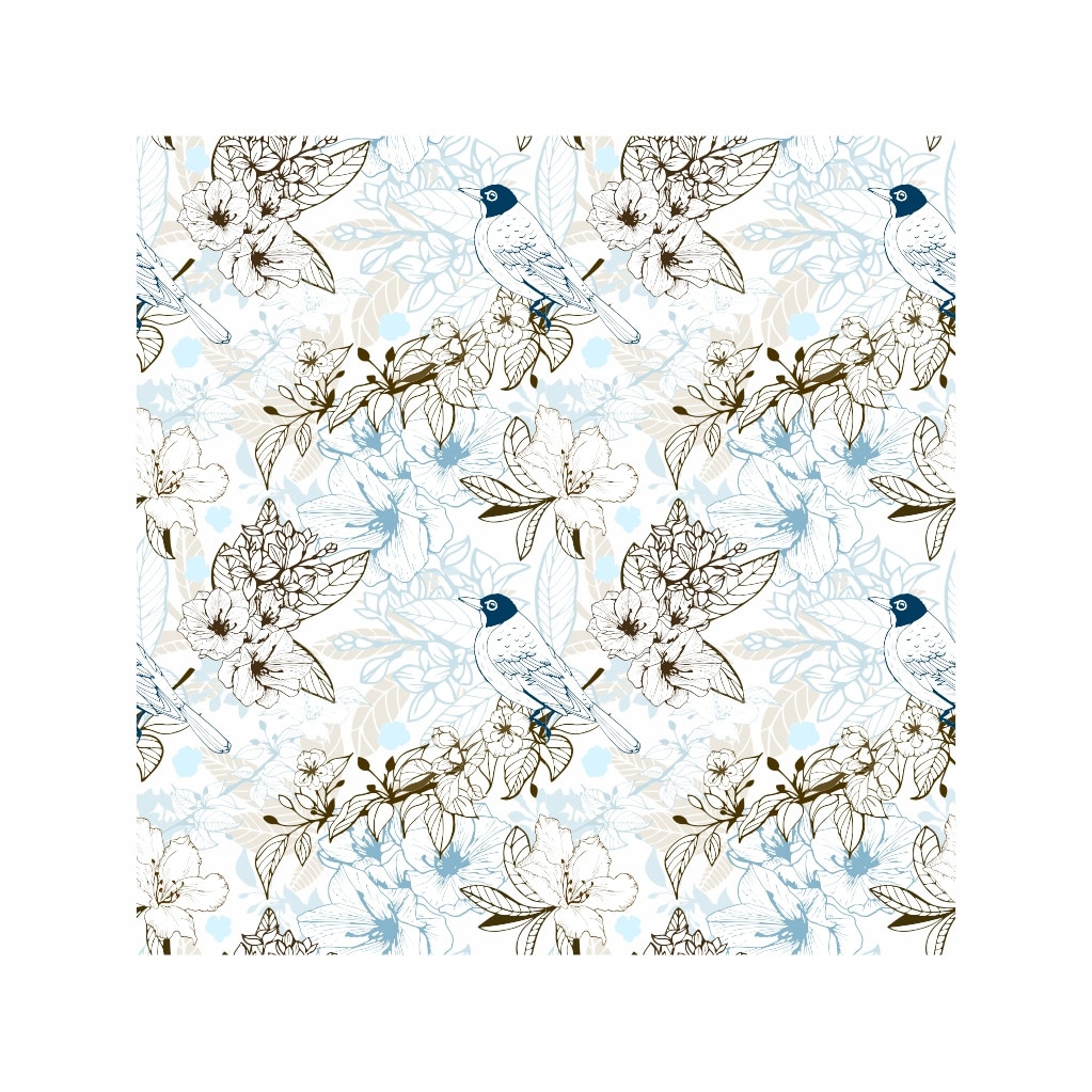 Folie geam autoadeziva Kalea, Folina, model floral, rola de 100x100 cm