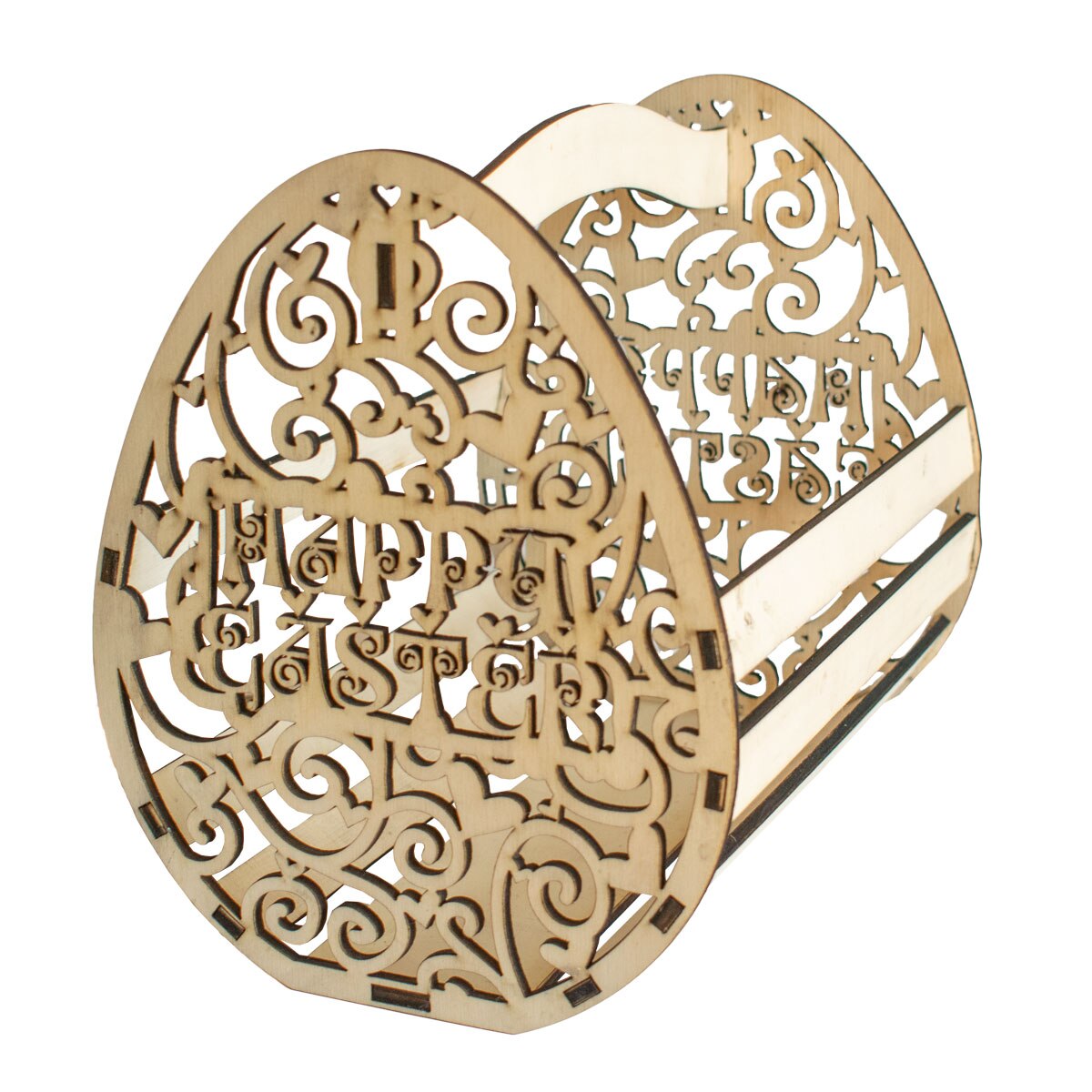 Cos din Lemn pentru Bunatati de Pasti