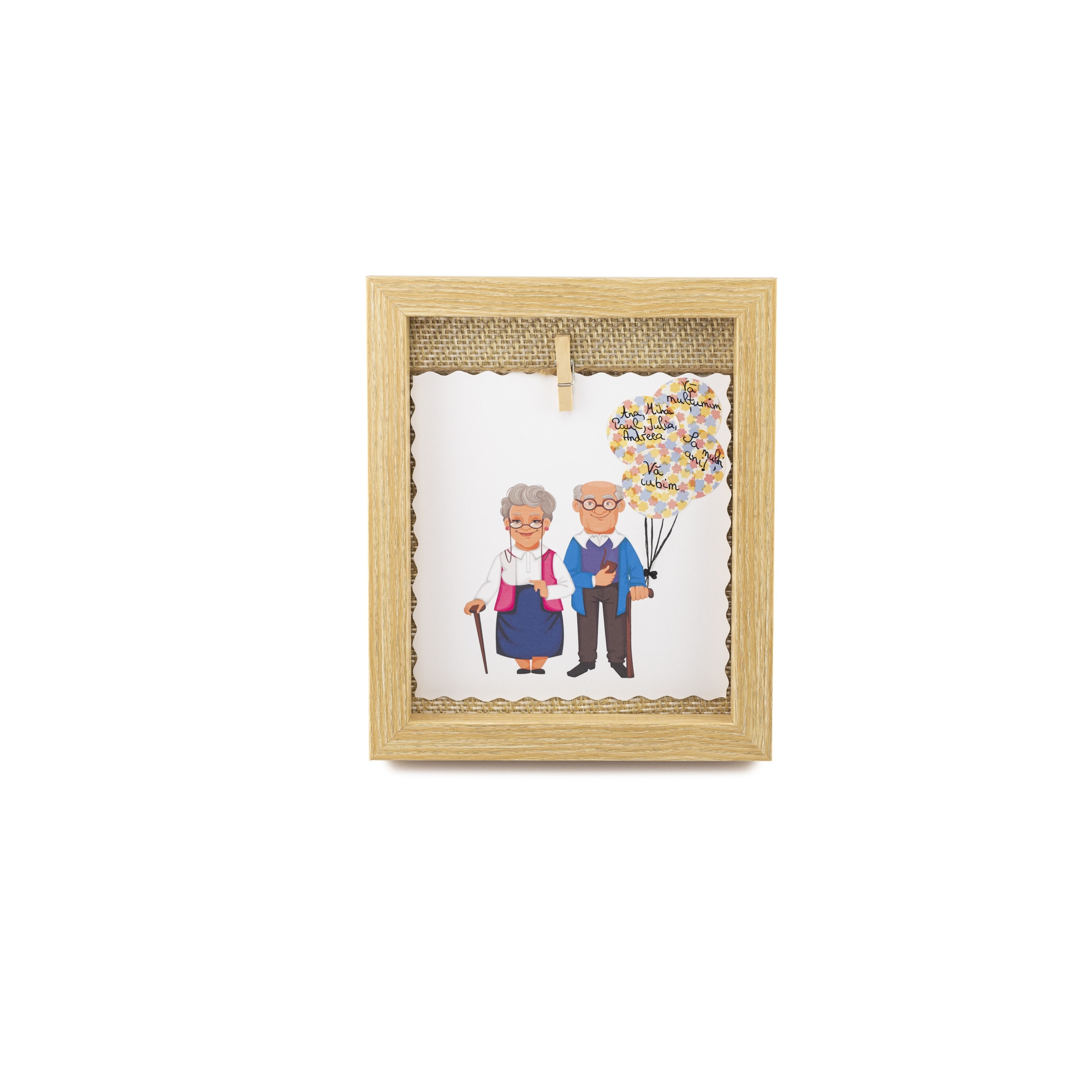 seriously Tangle Sweeten Tablou cu Mesaje pentru Bunici, YoobirimBox Handmade, 23 x 19 cm - eMAG.ro