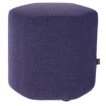 Taburet QMOBILI HEX Violet, stofa, husa detasabila, picioare antialunecare Taburet QMOBILI HEX Violet, stofa, husa detasabila, picioare antialunecare