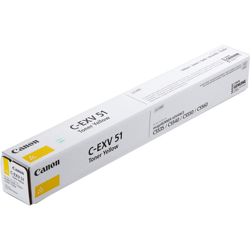 Cartus toner C-EXV51Y galben Canon original 60000 pagini