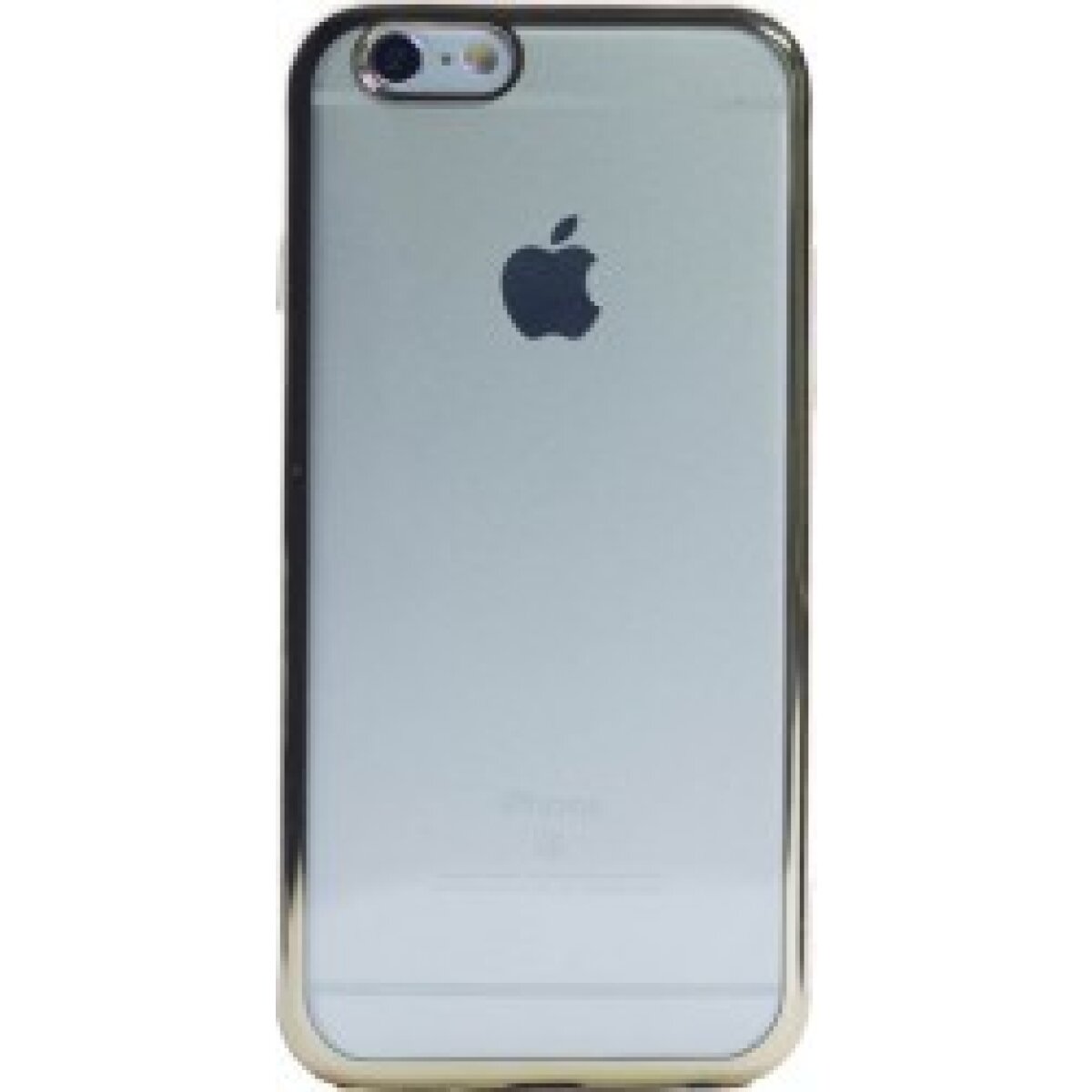 Husa Silicon pentru iPhone 6/6S ( Rama Auriu )