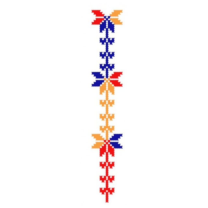 Számítógépes hímzőprogram, D CUSUT, hagyományos népszerű motívum, szalagtípus (szegély), MP727, CD/DVD támogatás