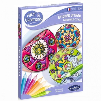 Kit creativ abtibilduri de geam Mandale Kit creativ abtibilduri de geam Mandale