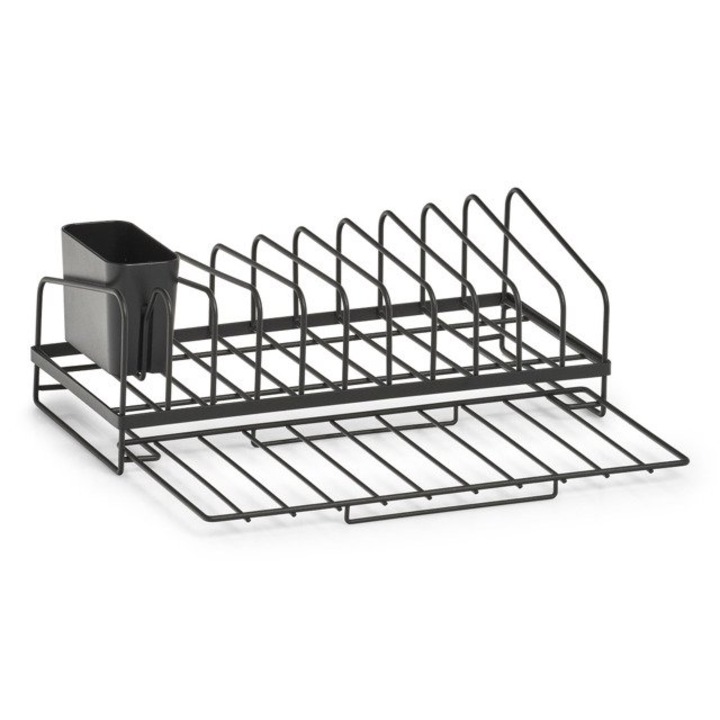 Scurgator vase Zeller, metal, negru