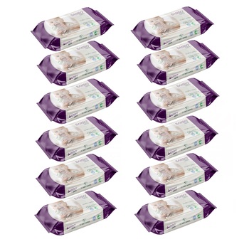 Servetele umede Ecologice Bambo Nature, 12 pachete x 80, 960 bucati Servetele umede Ecologice Bambo Nature, 12 pachete x 80, 960 bucati