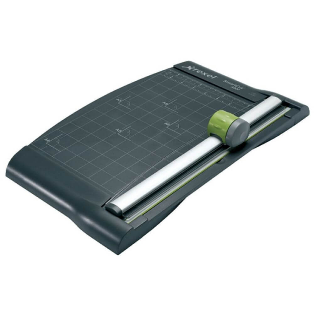 Trimmer A4 REXEL A300, Capacitate 10 Coli, 400x300x100 mm, Lungime Taiere 320 mm, Culoare Gri/Negru