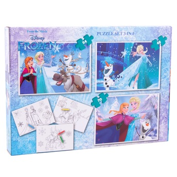 Puzzle 3 in 1, Frozen, 172 piese Puzzle 3 in 1, Frozen, 172 piese