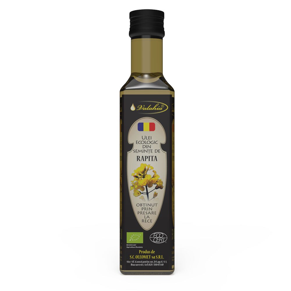 Ulei de rapita extravirgin ecologic Valahia 250 ml