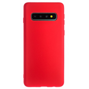 Husa Silicon Slim Samsung Galaxy S10 Rosu Mat Husa Silicon Slim Samsung Galaxy S10 Rosu Mat