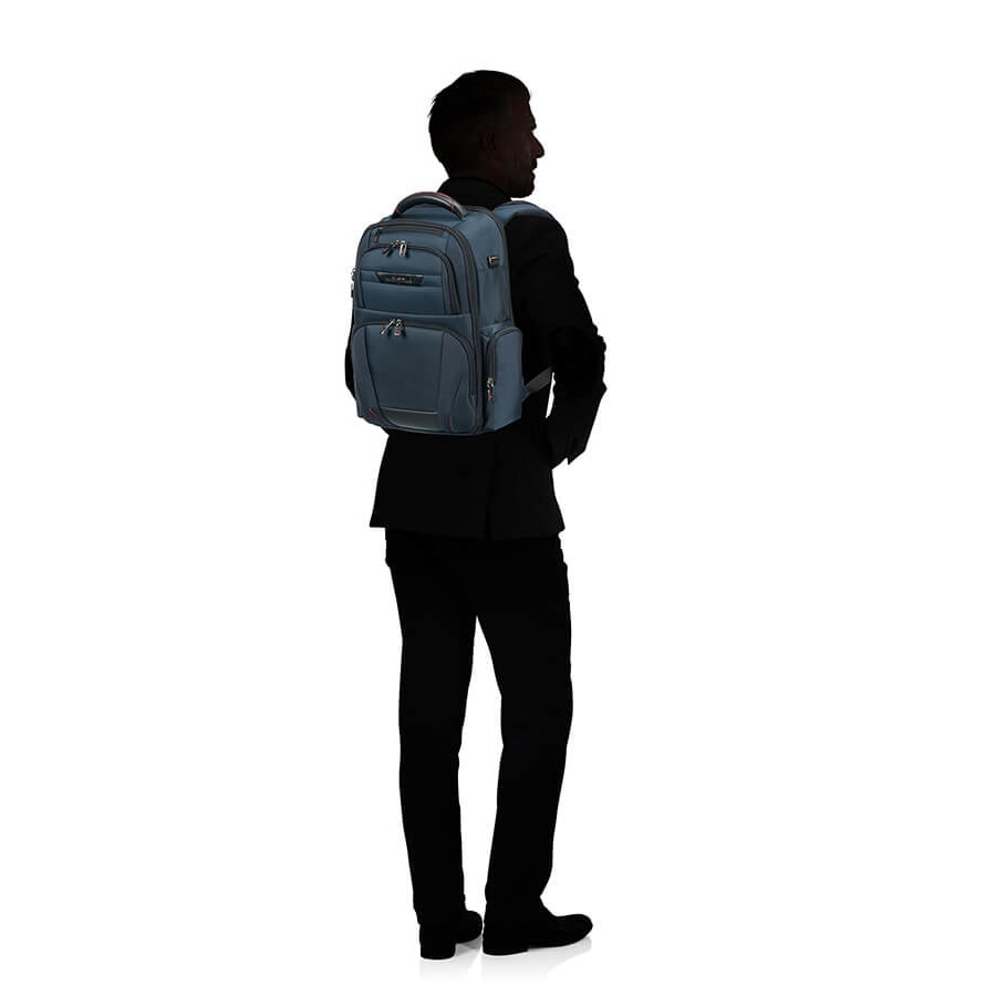 Rucsac laptop 15.6inch extensibil albastru, Samsonite, pro-dlx 5