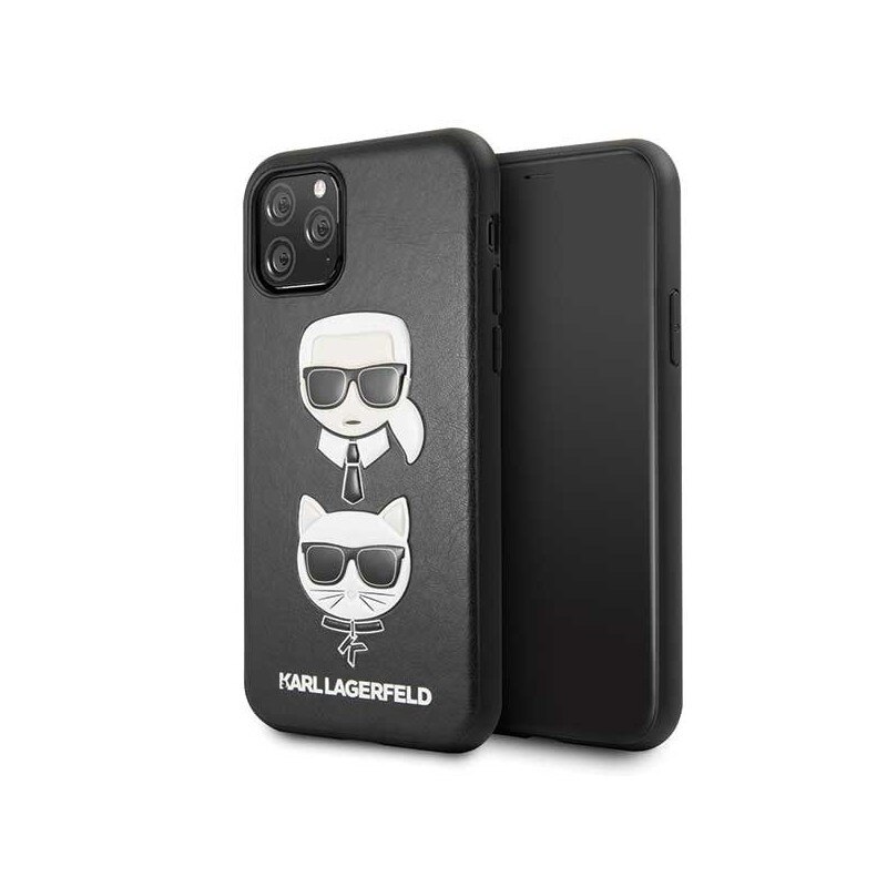 Husa Originala Premium Karl Lagerfeld iPhone 11 Pro Karl & Choupette Negru