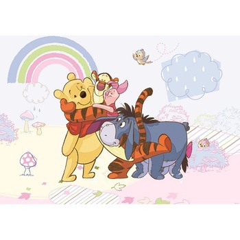 Fototapet copii cu Winnie the pooh, hartie, semilavabil, cu adeziv inclus Dimensiune 254cm x 184 cm 315P4 Fototapet copii cu Winnie the pooh, hartie, semilavabil, cu adeziv inclus Dimensiune 254cm x 184 cm 315P4
