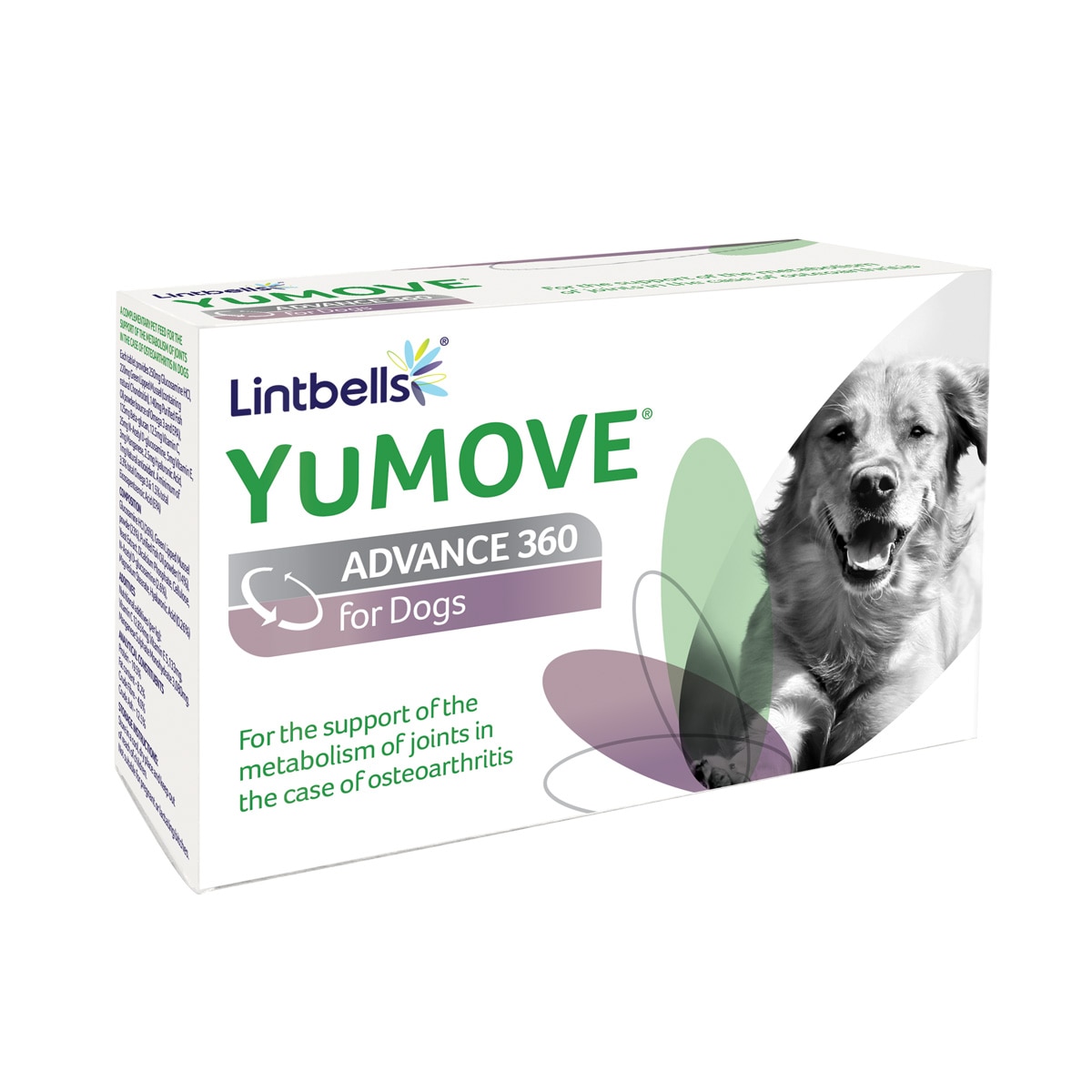 Supliment nutritiv caini Lintbells YuMOVE Advance 360 Dog, 120 tablete