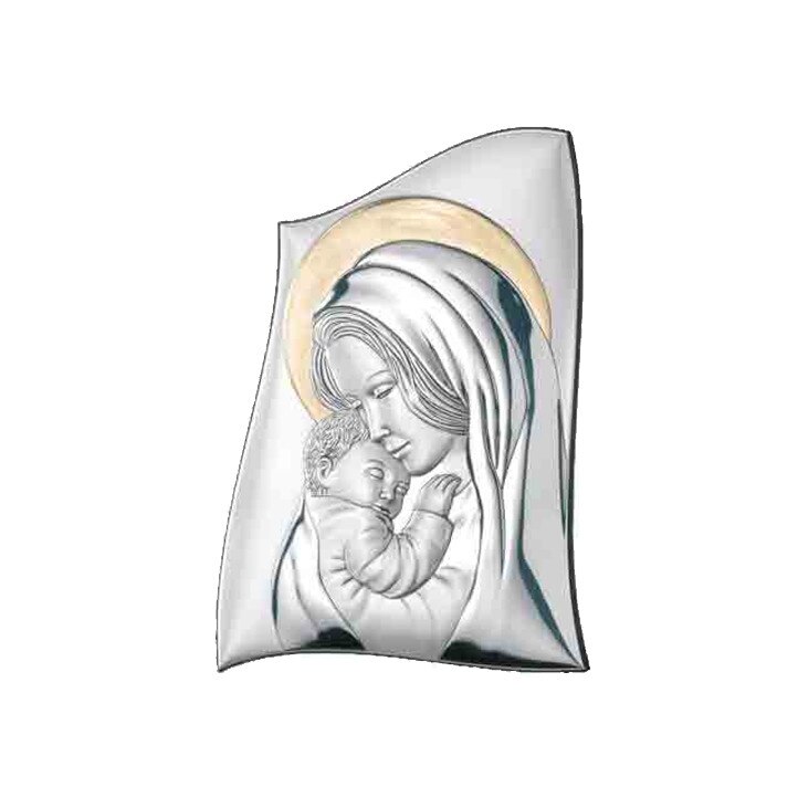 Icoana Argint Maica Domnului Cu Pruncul 6.5X9.5 cm, ClassGifts