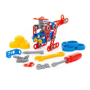 Joc constructii, Micul inginer, 91 piese/cutie, Polesie Joc constructii, Micul inginer, 91 piese/cutie, Polesie