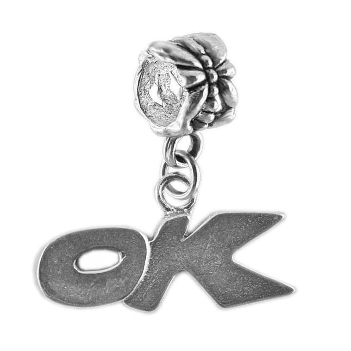 Charm argint text OK 6013300 Dras